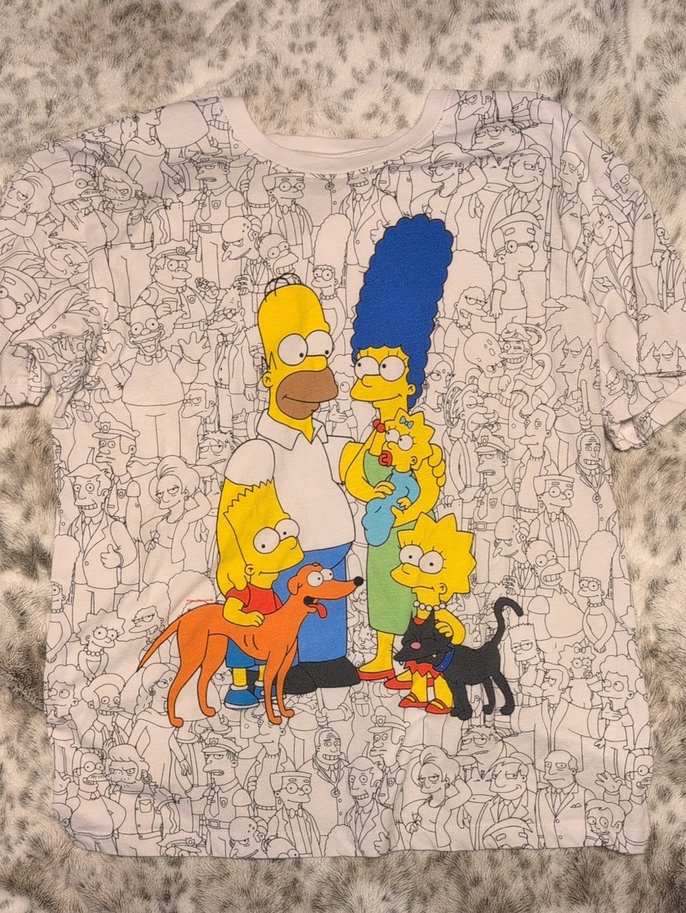 The Simpsons Family Graphic Tee - White